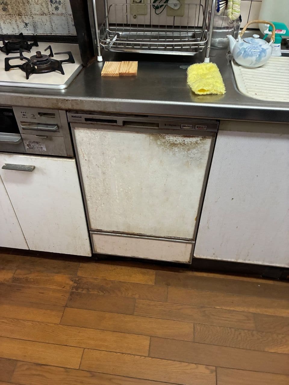 富田林市　食器洗い乾燥機　ナショナル　NP-P45MD1S（施工前）