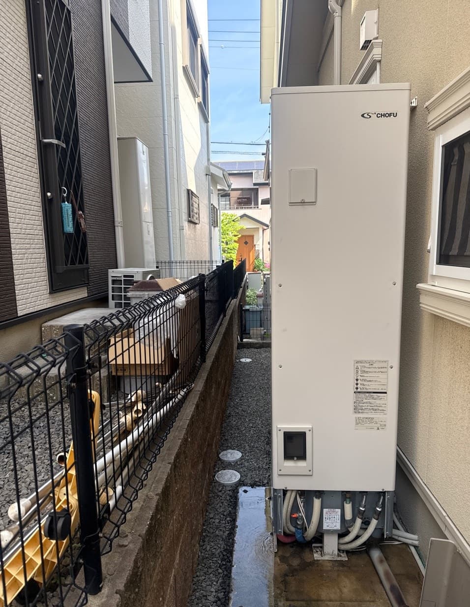 箕面市　エコキュート　長府製作所　ET-3738GPXH（施工前）