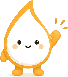 手を振るマスコット