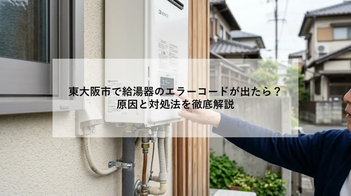東大阪市で給湯器のエラーコードが出たら?|原因と対処法を徹底解説
